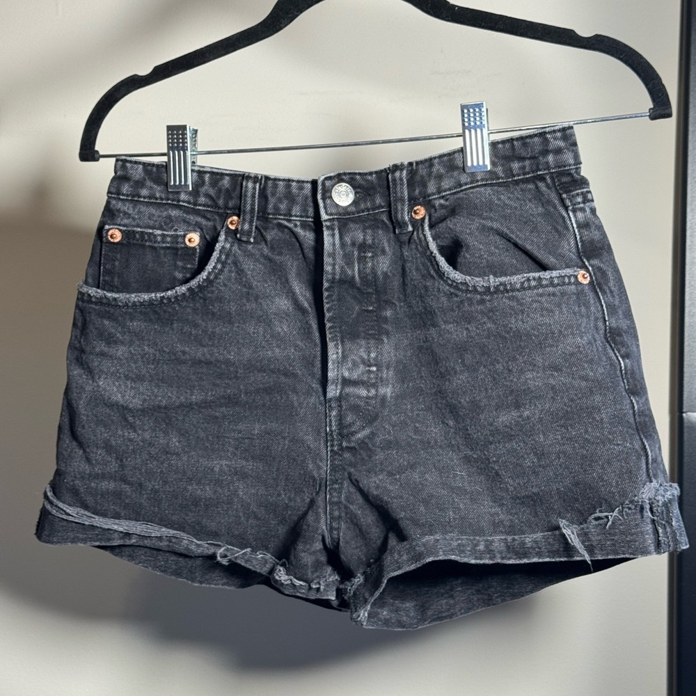 Zara Black Denim shorts